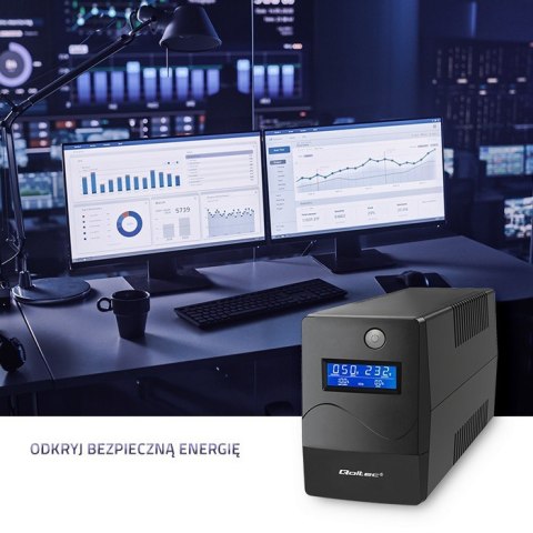 Zasilacz awaryjny UPS | Monolith | 650VA | 360W | LCD | USB | RJ45 Zasilacz awaryjny UPS | Monolith | 650VA | 360W | LCD | USB | RJ45