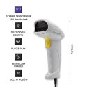 Laserowy czytnik kodów kreskowych 1D | USB | Biały Laserowy czytnik kodów kreskowych 1D | USB | Biały