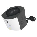 Przedłużacz 2x2P+Z Indukcja USB A/C 2m Przedłużacz 2x2P+Z Indukcja USB A/C 2m