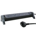 Przedłużacz 3x2PZ + USB A/C 1,5m czarny Przedłużacz 3x2PZ + USB A/C 1,5m czarny