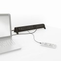 Przedłużacz 5x2PZ +USB A/C 1,5m czarny Przedłużacz 5x2PZ +USB A/C 1,5m czarny