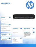 Komputer Elite 600G9 MT i5-12500 512/16G/W11Pro 6B2G9EA Komputer Elite 600G9 MT i5-12500 512/16G/W11Pro 6B2G9EA
