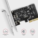 PCES-SA4X4 Kontroler PCIe 4x wewnętrzny port SATA 6G, ASM1164, SP & LP PCES-SA4X4 Kontroler PCIe 4x wewnętrzny port SATA 6G, ASM1164, SP & LP