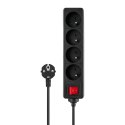 Listwa zasilająca 4 gniazda, 3 m, LZ-14 Listwa zasilająca 4 gniazda, 3 m, LZ-14