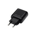 Ładowarka sieciowa 25W GaN USB-C + kabel USB-C, czarna Ładowarka sieciowa 25W GaN USB-C + kabel USB-C, czarna