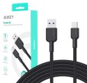 CB-NAC1 kabel USB-C - USB-A 1m 60W PD 3A 20V nylonowy oplot czarny CB-NAC1 kabel USB-C - USB-A 1m 60W PD 3A 20V nylonowy oplot czarny
