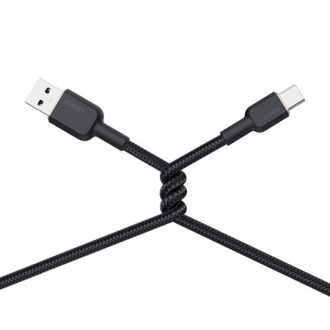 CB-NAC1 kabel USB-C - USB-A 1m 60W PD 3A 20V nylonowy oplot czarny CB-NAC1 kabel USB-C - USB-A 1m 60W PD 3A 20V nylonowy oplot czarny