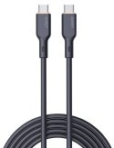 CB-SCC102 kabel USB-C - USB-C 1.8m 100W PD 5A 20V silikonowy czarny CB-SCC102 kabel USB-C - USB-C 1.8m 100W PD 5A 20V silikonowy czarny