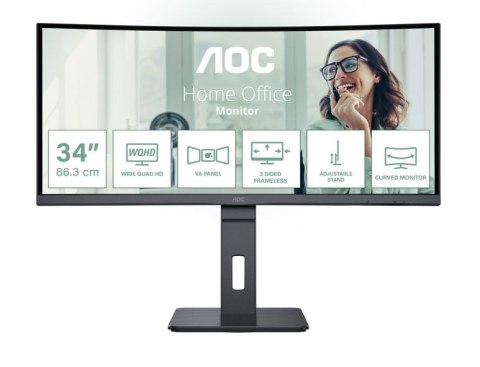 Monitor CU34P3CV 34 cale 100Hz Curved VA HDMI DP RJ45 USB-C Monitor CU34P3CV 34 cale 100Hz Curved VA HDMI DP RJ45 USB-C