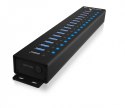 Hub IB-HUB1717 16+1 port USB HUB, 16x USB + 1x USB do ładowania, USB 3.2 Gen 1, 96 Watt zasilacz Hub IB-HUB1717 16+1 port USB HUB, 16x USB + 1x USB do ładowania, USB 3.2 Gen 1, 96 Watt zasilacz