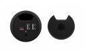 IB-HUB1407 3 Port ładowarka do biurka, 2x USB-A, 1x USB-C, otwór 60mm IB-HUB1407 3 Port ładowarka do biurka, 2x USB-A, 1x USB-C, otwór 60mm