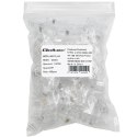 Wtyk złącze modularne RJ45 | CAT5e | UTP | Pozłacane styki | 100 sztuk Wtyk złącze modularne RJ45 | CAT5e | UTP | Pozłacane styki | 100 sztuk