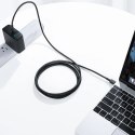 CB-CD45 kabel USB-C - USB-C 0,9m 60W PD 3A 20V nylonowy oplot czarny CB-CD45 kabel USB-C - USB-C 0,9m 60W PD 3A 20V nylonowy oplot czarny