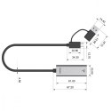 Adapter USB-A/C 3.1 GEN1 RJ45; 2,5 Gbps; U1313C Adapter USB-A/C 3.1 GEN1 RJ45; 2,5 Gbps; U1313C