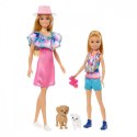 Zestaw lalek Barbie i Stacie z pieskami Zestaw lalek Barbie i Stacie z pieskami