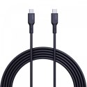 CB-SCC241 kabel USB-C - USB-C 1m 240W PD 5A 20V silikonowy czarny CB-SCC241 kabel USB-C - USB-C 1m 240W PD 5A 20V silikonowy czarny