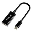 Adapter USB-C (M) - HDMI (F), 4K, 30Hz, plastik, AK-79 Adapter USB-C (M) - HDMI (F), 4K, 30Hz, plastik, AK-79