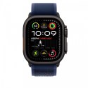 Opaska Trail w kolorze niebieskim do koperty 49 mm - rozmiar S/M - elementy z tytanu w kolorze czarnym Opaska Trail w kolorze niebieskim do koperty 49 mm - rozmiar S/M - elementy z tytanu w kolorze czarnym