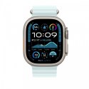 Przedłużka do paska Ocean w kolorze mroźnego błękitu do koperty 49 mm - elementy z tytanu w kolorze naturalnym Przedłużka do paska Ocean w kolorze mroźnego błękitu do koperty 49 mm - elementy z tytanu w kolorze naturalnym