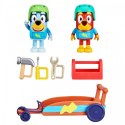 Zestaw figurek Bluey Gokart + 2 figurki piesków Zestaw figurek Bluey Gokart + 2 figurki piesków