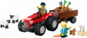 Klocki City 60461 Czerwony traktor z przyczepą i owcą Klocki City 60461 Czerwony traktor z przyczepą i owcą
