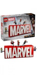 Klocki Super Heroes 76313 Logo MARVEL z minifigurkami Klocki Super Heroes 76313 Logo MARVEL z minifigurkami