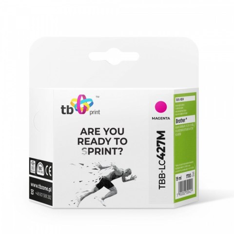 Tusz do Brother MFC-J5955DW TBB-LC427M 100% nowy magenta