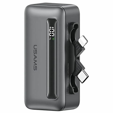 Powerbank 4500mAh 20W USB-C/Lightning Fast Charge szary