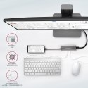 HMC-5G21 Wieloportowy hub USB 5in1, 10Gbps, 2x USB-A + 2x USB-C + HDMI 4K/30Hz, PD 60W, 13cm USB-C kabel HMC-5G21 Wieloportowy hub USB 5in1, 10Gbps, 2x USB-A + 2x USB-C + HDMI 4K/30Hz, PD 60W, 13cm USB-C kabel