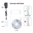 Taśma LED Smart Wi-Fi ze zmiennym kolorem SPEC: 2.4 GHz Wi-Fi, 802.11b/g/n, one 16.4 ft/5m RGB+IC LED light