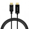 Kabel Display Port do HDMI CL-189 4K 60Hz, 1,5m Kabel Display Port do HDMI CL-189 4K 60Hz, 1,5m