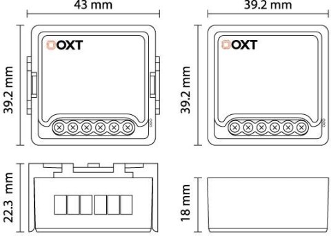 Moduł OXT mini przekaźnik 1 obwód ZigBee TUYA Moduł OXT mini przekaźnik 1 obwód ZigBee TUYA
