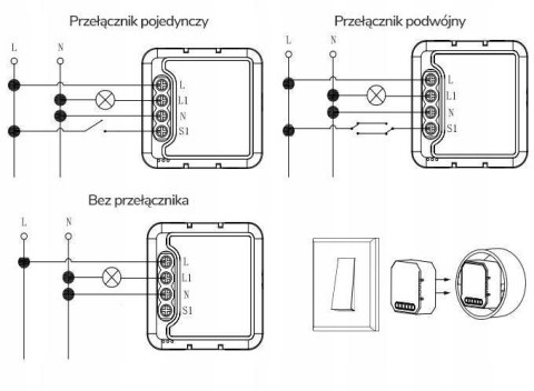 Moduł OXT mini przekaźnik 1 obwód ZigBee TUYA Moduł OXT mini przekaźnik 1 obwód ZigBee TUYA