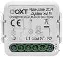 Moduł OXT mini przekaźnik 2 obw. bez N ZigBee TUYA Moduł OXT mini przekaźnik 2 obw. bez N ZigBee TUYA