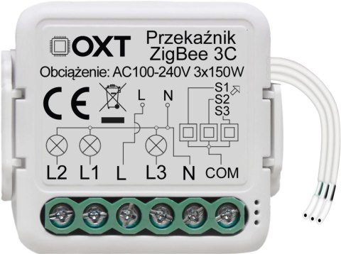 Moduł OXT mini przekaźnik 3 obwody ZigBee TUYA Moduł OXT mini przekaźnik 3 obwody ZigBee TUYA