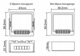 Moduł OXT mini przekaźnik 3 obwody ZigBee TUYA