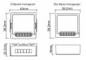 Moduł OXT mini przekaźnik 4 obwody WiFi TUYA Moduł OXT mini przekaźnik 4 obwody WiFi TUYA