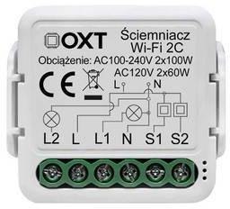 Moduł OXT mini ściemniacz 2 obwody WiFi TUYA