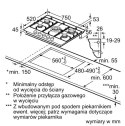 Płyta gazowa PCQ7A5I90 75 cm inox