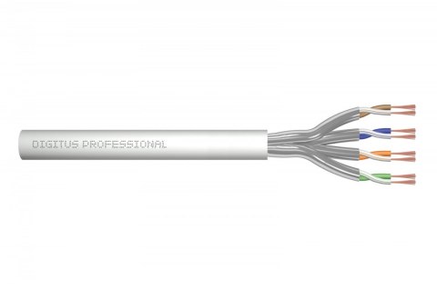 Kabel teleinformatyczny patchcordowy kat.6A, U/FTP, linka, AWG 27/7, LSOH, 305m, szary, karton