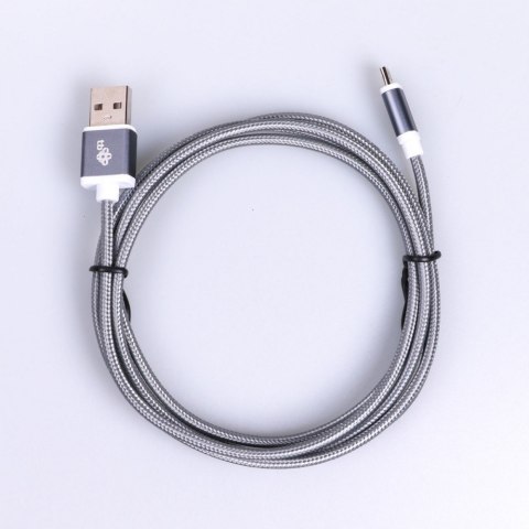 Kabel USB-Micro USB 1.5 m grafitowy sznurek Kabel USB-Micro USB 1.5 m grafitowy sznurek