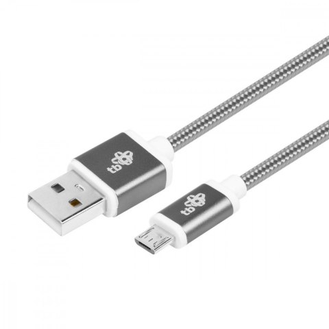 Kabel USB-Micro USB 1.5 m grafitowy sznurek Kabel USB-Micro USB 1.5 m grafitowy sznurek