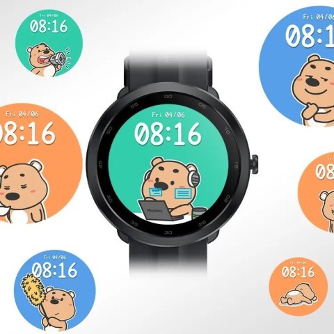 Smartwatch GPS Watch R WT2001 Android iOS Czarny Smartwatch GPS Watch R WT2001 Android iOS Czarny