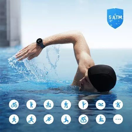Smartwatch GPS Watch R WT2001 Niebieski Android iOS Smartwatch GPS Watch R WT2001 Niebieski Android iOS