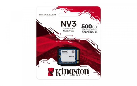 Dysk SSD NV3 500GB M.2 2230 PCI-e 4.0 NVMe 5000/3000 Dysk SSD NV3 500GB M.2 2230 PCI-e 4.0 NVMe 5000/3000