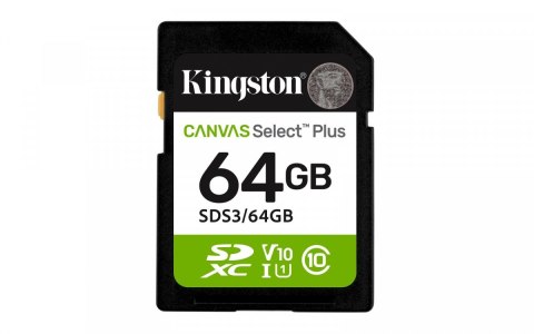 Karta pamięci SD 64GB Canvas Select Plus Gen3 100MB/s Karta pamięci SD 64GB Canvas Select Plus Gen3 100MB/s