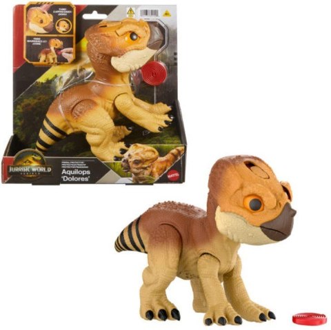 Figurka interaktywna Jurassic World Aquilops Dolores Tryb obrony Figurka interaktywna Jurassic World Aquilops Dolores Tryb obrony
