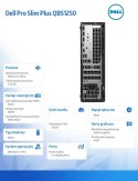 Komputer Dell Pro Slim Plus QBS1250 W11Pro U7 265/32GB/512GB/Integrated/WLAN + BT/Wireless Kb & Mouse/260W/3YPS
