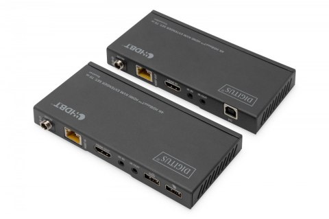 Przedłużacz/Extender KVM HDMI+USB HDBaseT 70m 4K30Hz HDCP 2.2 PoC (Power over Cable) audio IR zestaw Przedłużacz/Extender KVM HDMI+USB HDBaseT 70m 4K30Hz HDCP 2.2 PoC (Power over Cable) audio IR zestaw