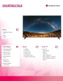 Telewizor LED 65 cali 65UR78GC0LK